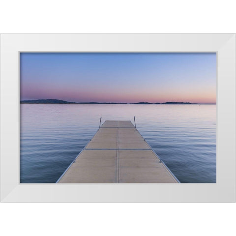 Sweet Silence White Modern Wood Framed Art Print by Stewart, Wil