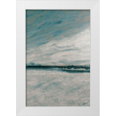 Winters Edge II White Modern Wood Framed Art Print by Hakimipour, Tiffany