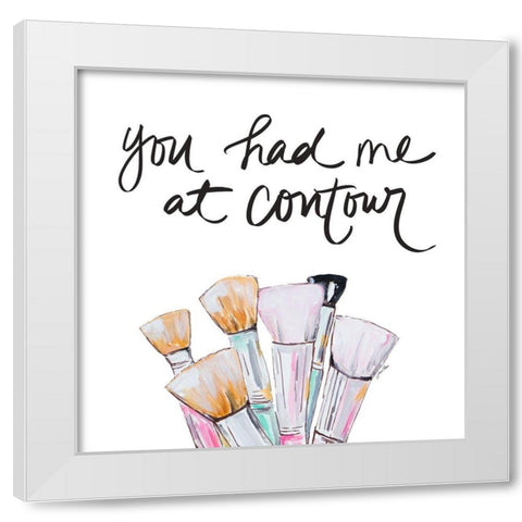 You Had Me At Contour White Modern Wood Framed Art Print by Ritter, Gina