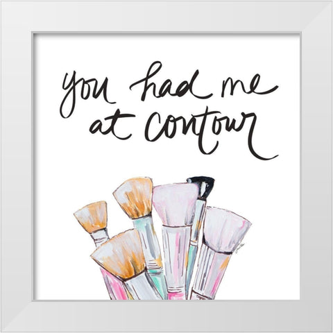 You Had Me At Contour White Modern Wood Framed Art Print by Ritter, Gina