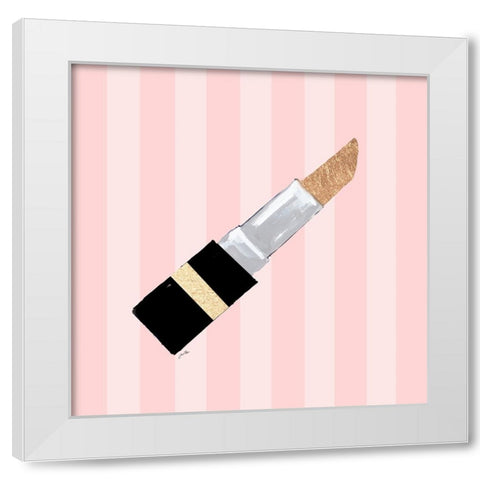 Lipstick White Modern Wood Framed Art Print by Ritter, Gina