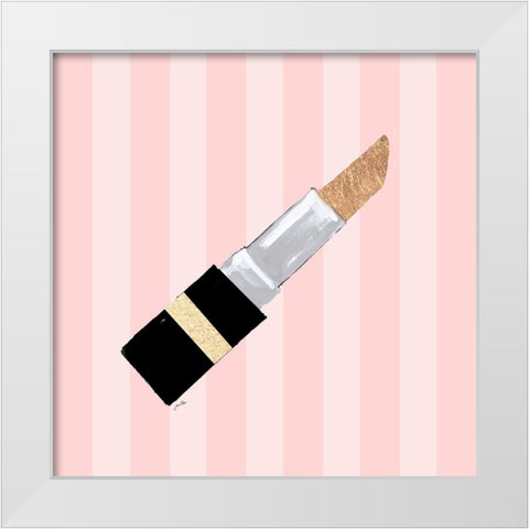 Lipstick White Modern Wood Framed Art Print by Ritter, Gina