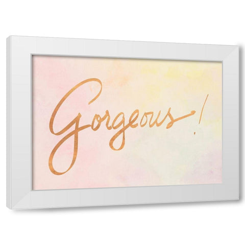 Gorgeous White Modern Wood Framed Art Print by Ritter, Gina