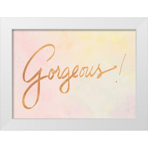 Gorgeous White Modern Wood Framed Art Print by Ritter, Gina