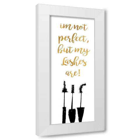 Perfect Lashes White Modern Wood Framed Art Print by Ritter, Gina