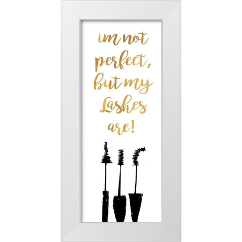 Perfect Lashes White Modern Wood Framed Art Print by Ritter, Gina