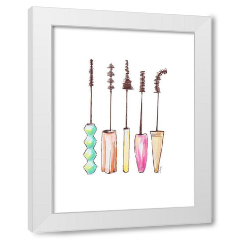 Lash Life White Modern Wood Framed Art Print by Ritter, Gina