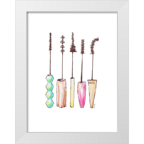 Lash Life White Modern Wood Framed Art Print by Ritter, Gina