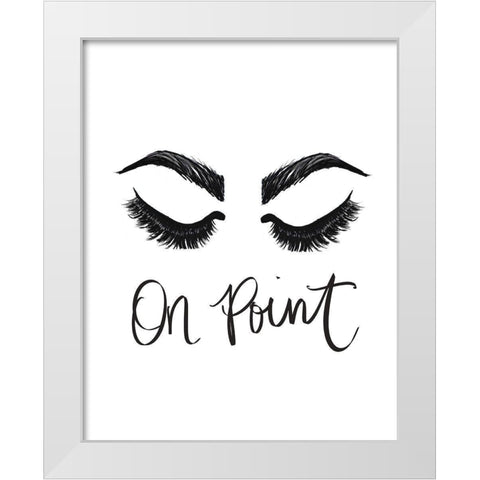 On Point White Modern Wood Framed Art Print by Ritter, Gina