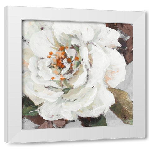 Fair Garden Square I White Modern Wood Framed Art Print by Loreth, Lanie