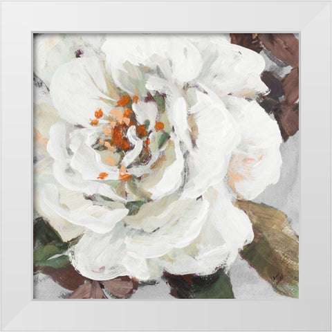 Fair Garden Square I White Modern Wood Framed Art Print by Loreth, Lanie