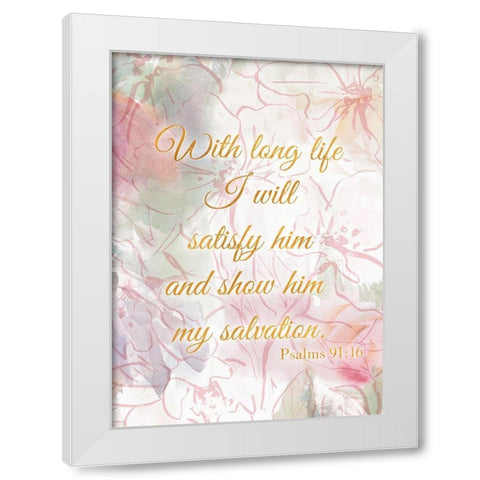 My Salvation White Modern Wood Framed Art Print by Loreth, Lanie