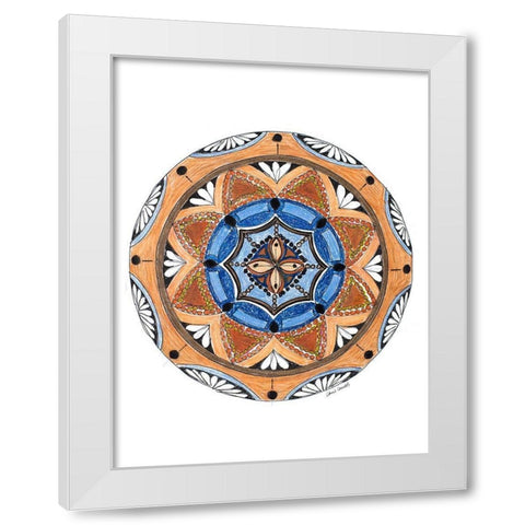 Rustic Mandala White Modern Wood Framed Art Print by Loreth, Lanie