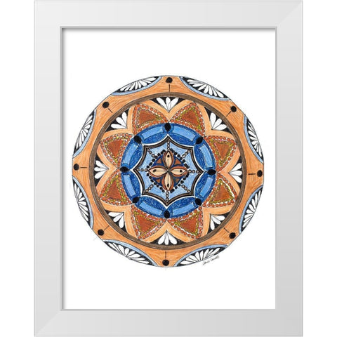 Rustic Mandala White Modern Wood Framed Art Print by Loreth, Lanie