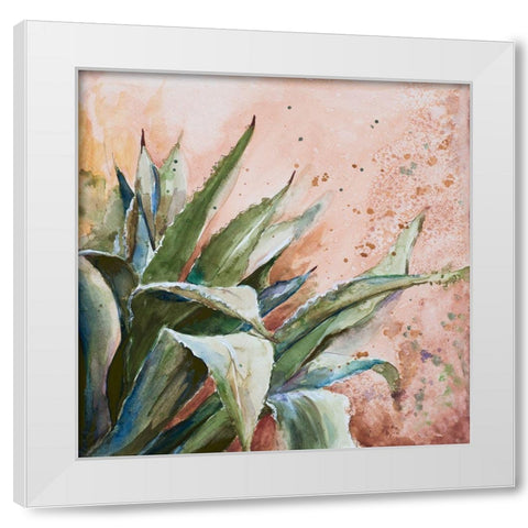 Southwestern White Modern Wood Framed Art Print by Pinto, Patricia