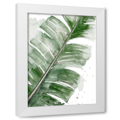 Palma Fresca Close Up White Modern Wood Framed Art Print by Pinto, Patricia
