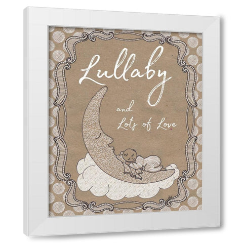 Sweet Lullaby I White Modern Wood Framed Art Print by Metz, Andi