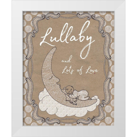 Sweet Lullaby I White Modern Wood Framed Art Print by Metz, Andi