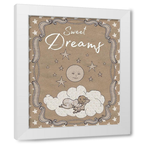 Sweet Lullaby II White Modern Wood Framed Art Print by Metz, Andi