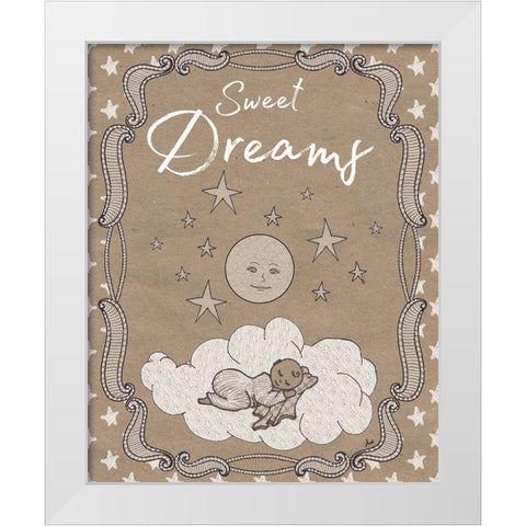 Sweet Lullaby II White Modern Wood Framed Art Print by Metz, Andi