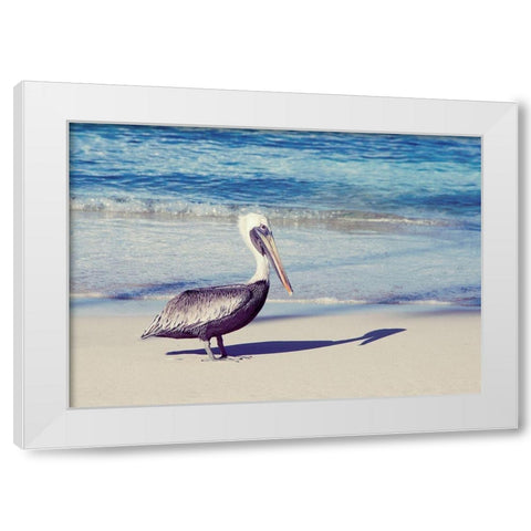 My Shadow White Modern Wood Framed Art Print by Mansfield, Kathy