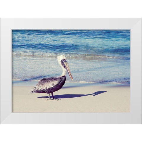 My Shadow White Modern Wood Framed Art Print by Mansfield, Kathy