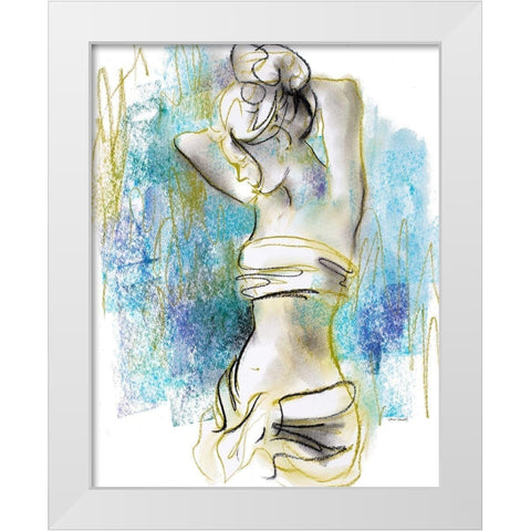 Expressive Figurative I White Modern Wood Framed Art Print by Loreth, Lanie