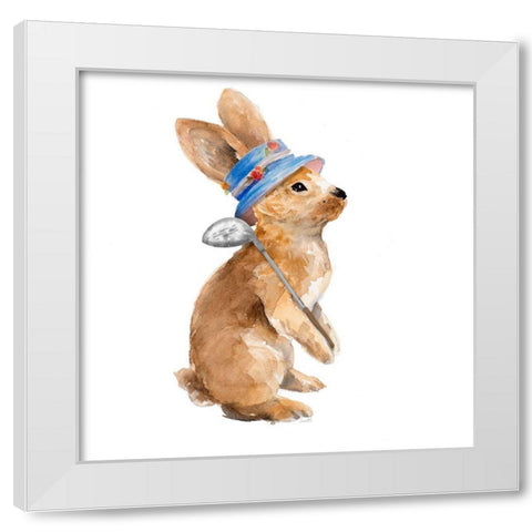 Trendy Meadow Buddy I (Golf Club) White Modern Wood Framed Art Print by Loreth, Lanie