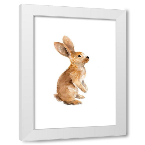 Meadow Buddy I White Modern Wood Framed Art Print by Loreth, Lanie