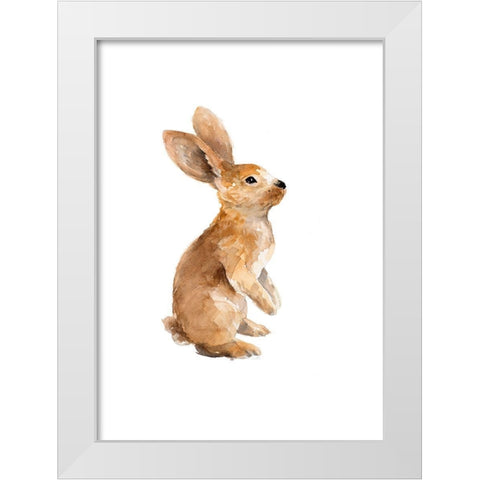 Meadow Buddy I White Modern Wood Framed Art Print by Loreth, Lanie
