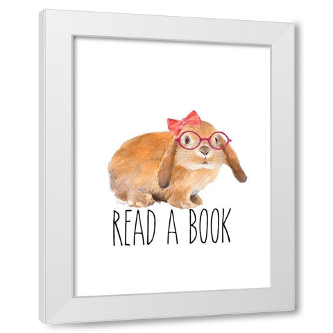 Inspired Trendy Bunnies IV White Modern Wood Framed Art Print by Loreth, Lanie