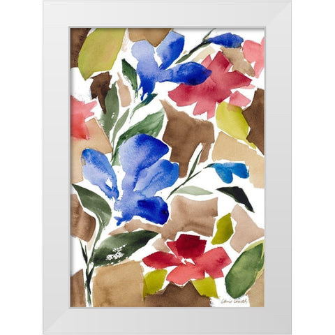 Uplifting Serenity White Modern Wood Framed Art Print by Loreth, Lanie