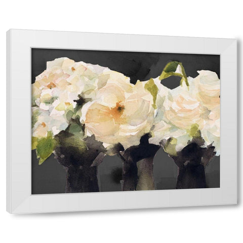 From the Greenhouse at Night White Modern Wood Framed Art Print by Loreth, Lanie