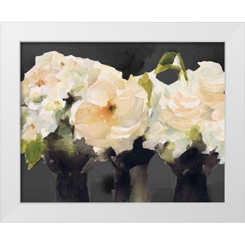 From the Greenhouse at Night White Modern Wood Framed Art Print by Loreth, Lanie