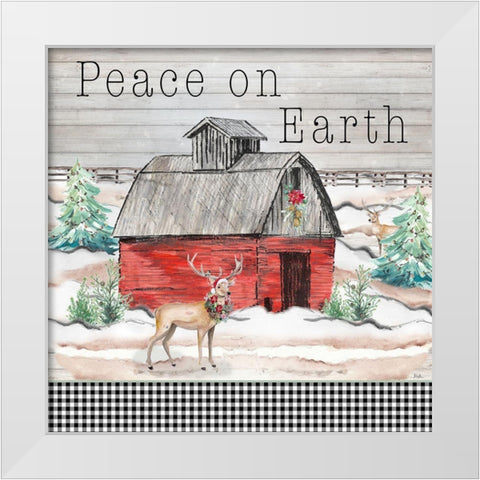 Believe in Holiday Magic II White Modern Wood Framed Art Print by Pinto, Patricia