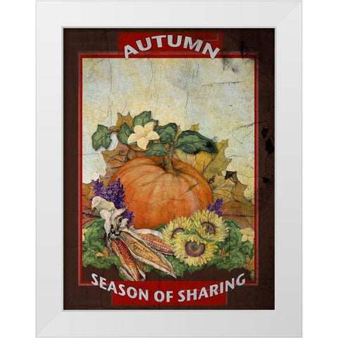 Sharing is Caring III White Modern Wood Framed Art Print by Diannart