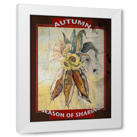 Sharing is Caring I White Modern Wood Framed Art Print by Diannart