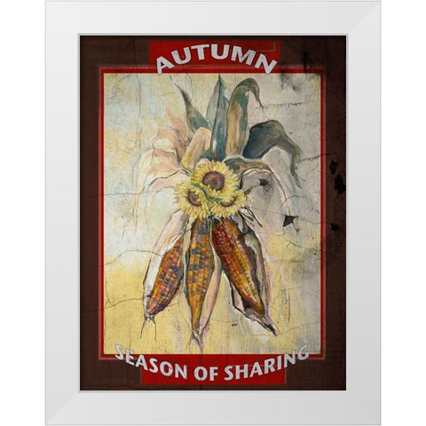Sharing is Caring I White Modern Wood Framed Art Print by Diannart