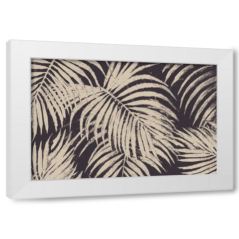 Windy Beige Palmas White Modern Wood Framed Art Print by Pinto, Patricia