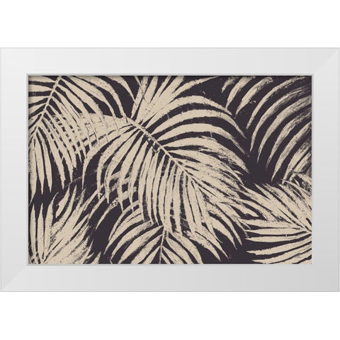 Windy Beige Palmas White Modern Wood Framed Art Print by Pinto, Patricia