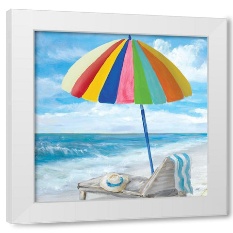 Fun Times III White Modern Wood Framed Art Print by DeRice, Julie