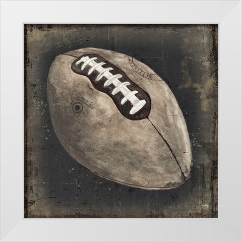 Old School Football White Modern Wood Framed Art Print by Medley, Elizabeth