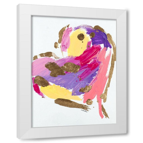 Heart Full of Love I White Modern Wood Framed Art Print by Hewitt, L.