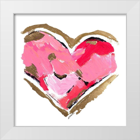 Heart Full of Love II White Modern Wood Framed Art Print by Hewitt, L.