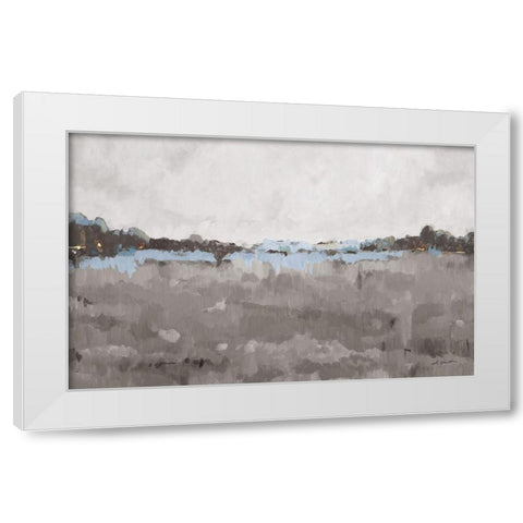 Free Spirit Grey White Modern Wood Framed Art Print by Hewitt, L.