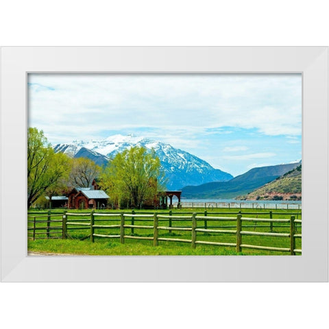 Life by the Mountains II White Modern Wood Framed Art Print by Nawrocke, Bruce