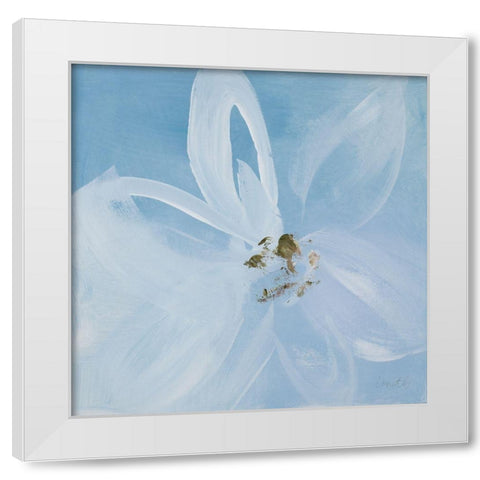 Out of the Blue I White Modern Wood Framed Art Print by Loreth, Lanie