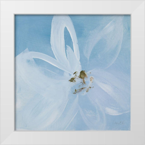 Out of the Blue I White Modern Wood Framed Art Print by Loreth, Lanie