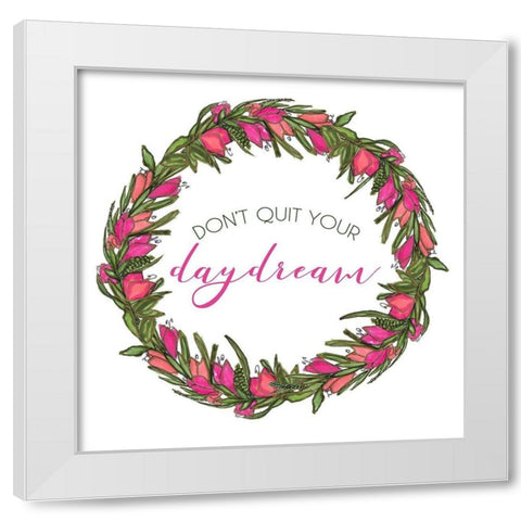 Daydream Inspiration White Modern Wood Framed Art Print by Torres, Melanie