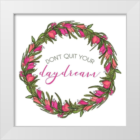 Daydream Inspiration White Modern Wood Framed Art Print by Torres, Melanie